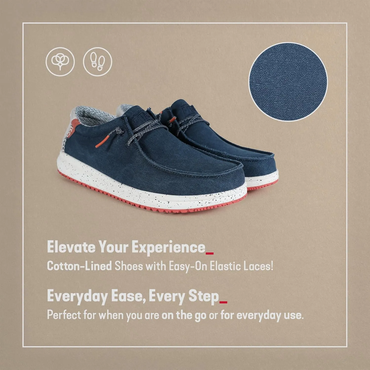 PITAS Nías Men’s Casual Slip-On Shoes | Boat Loafers for Men | Comfortable & Ultralight Shoes for Daily Wear | Navy