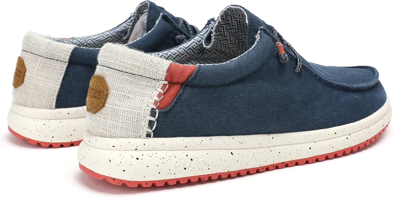 PITAS Nías Men’s Casual Slip-On Shoes | Boat Loafers for Men | Comfortable & Ultralight Shoes for Daily Wear | Navy