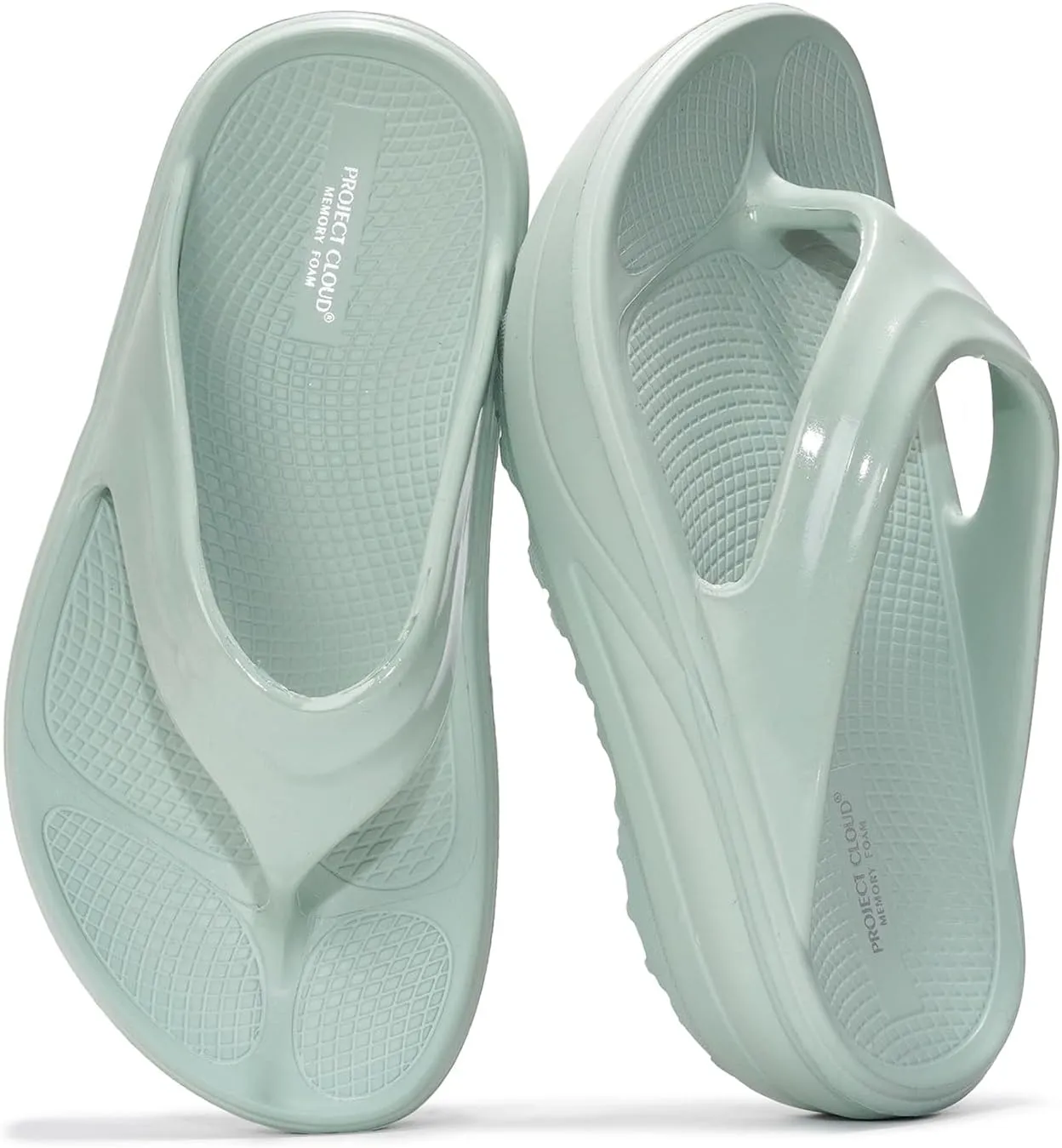 Project Cloud Flip Flops for Women Footwear - Memory Foam and Lightweight Platform Sandals Women Beach Vacation Essentials - Non Slip Durable and Soft Slippers (Abra)