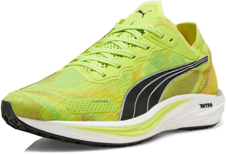PUMA Mens Liberate Nitro 2 Psychedelic Rush Running Sneakers Shoes - Yellow
