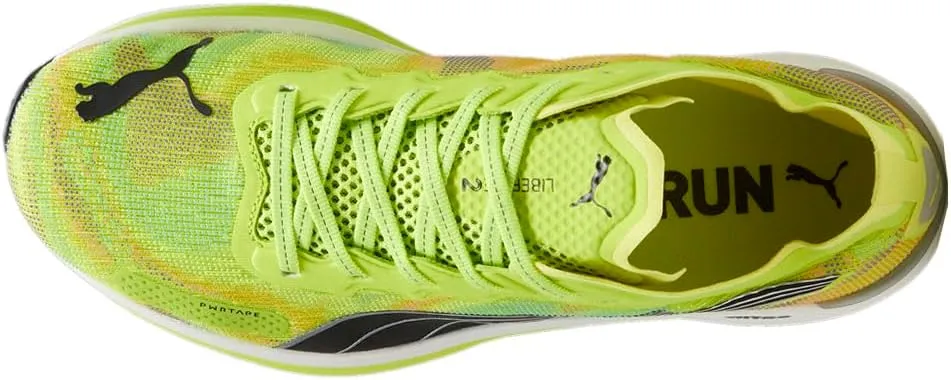 PUMA Mens Liberate Nitro 2 Psychedelic Rush Running Sneakers Shoes - Yellow