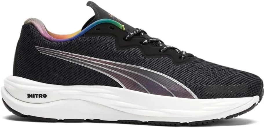 PUMA Womens Velocity Nitro 2 Out Running Sneakers Shoes - Black - Size 9.5 M