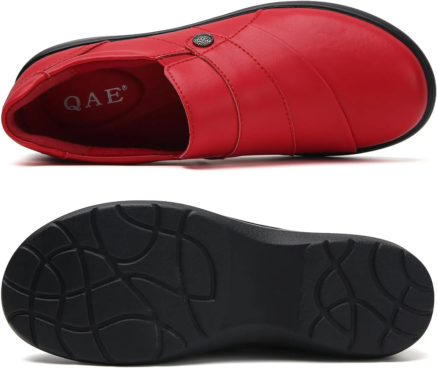 QAE Loafers for Women Orthopedic Shoes Comfortable Slip-Ons Work Flats Womens Business Casual Dress Penny Loafers