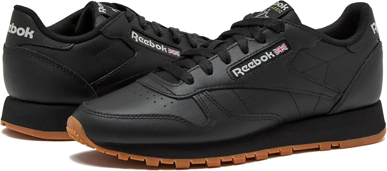 Reebok Women's Classic Leather Sneakers Black Or White Tennis Shoes Size 5 to 11