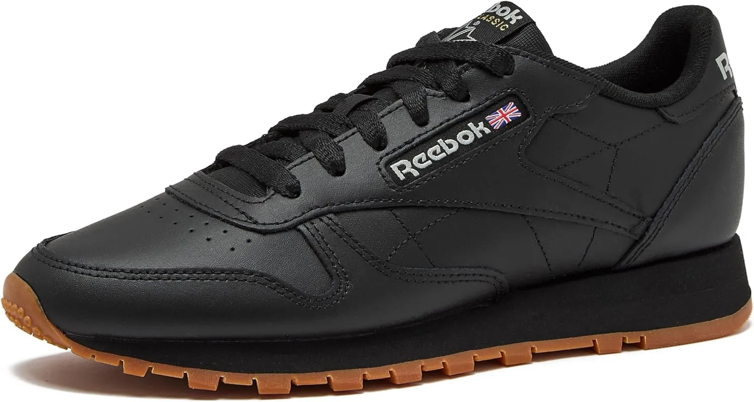 Reebok Women's Classic Leather Sneakers Black Or White Tennis Shoes Size 5 to 11