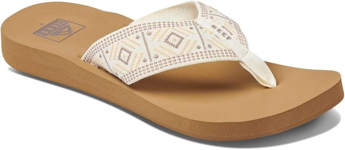 REEF Spring Woven Women's Beach Flip Flop, Soft Woven Strap & Cushion Footbed