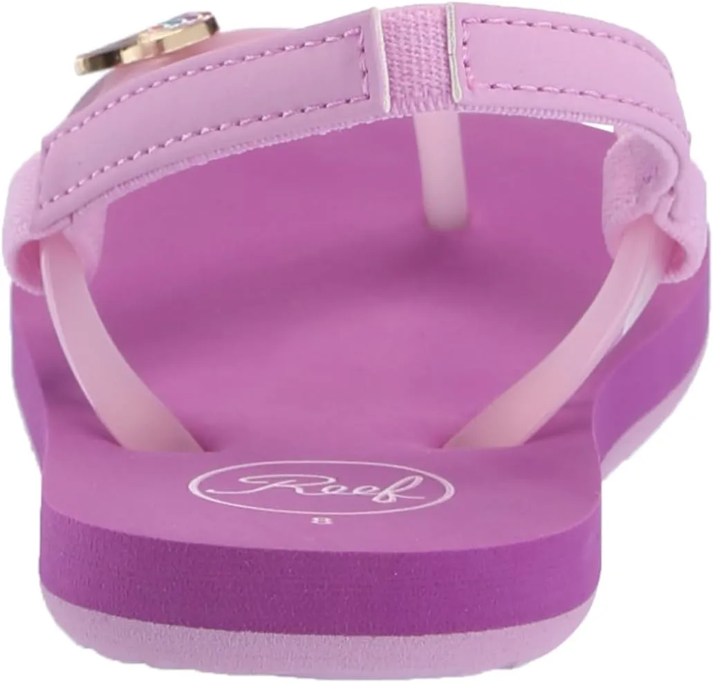 REEF Toddler/Little Kid Charming Flip Flop, Super Lightweight and Soft Footbed, Thin Strap Beach Sandal with Backstrap