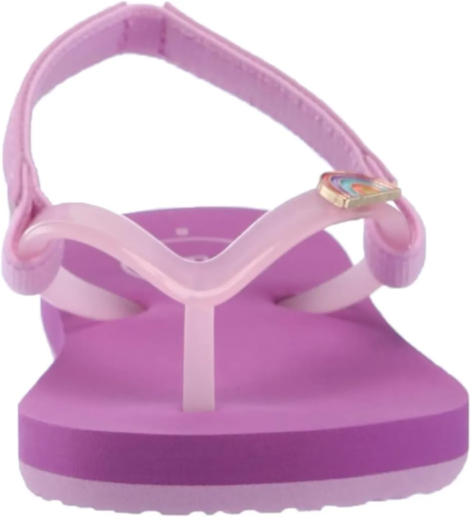 REEF Toddler/Little Kid Charming Flip Flop, Super Lightweight and Soft Footbed, Thin Strap Beach Sandal with Backstrap