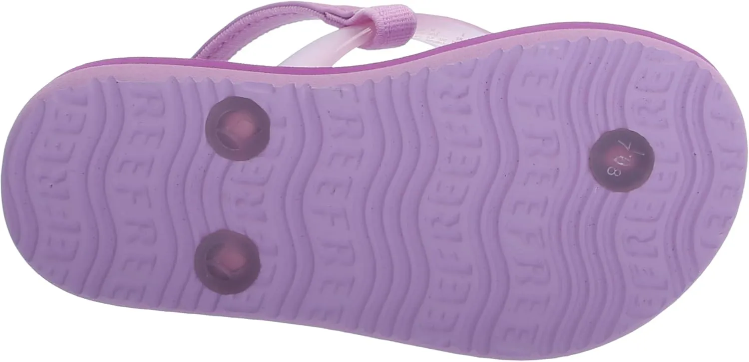 REEF Toddler/Little Kid Charming Flip Flop, Super Lightweight and Soft Footbed, Thin Strap Beach Sandal with Backstrap