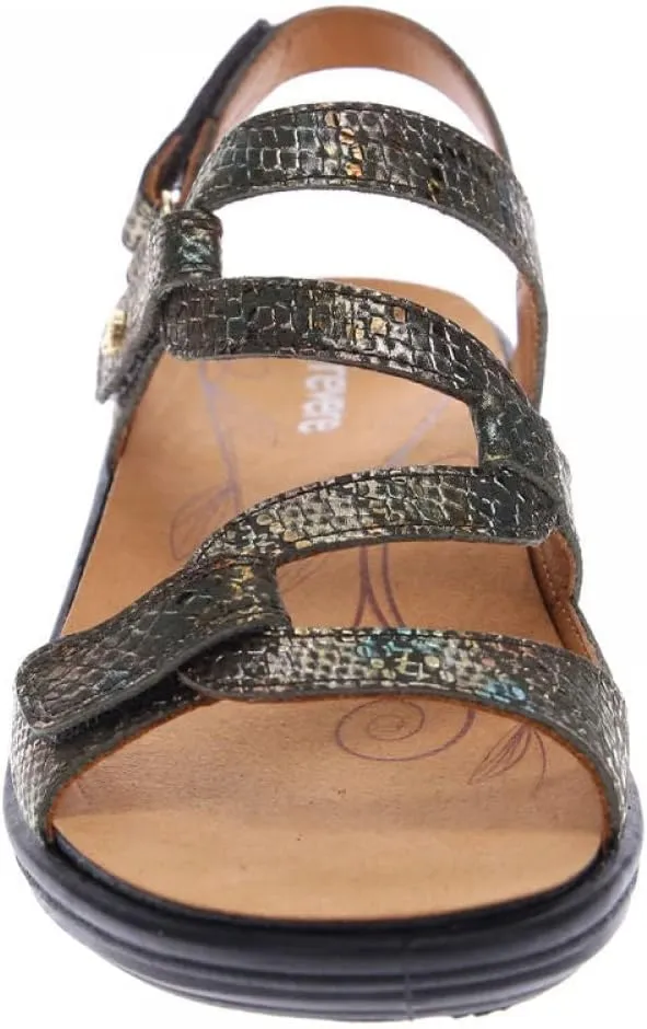 Revere Emerald 3 Women’s Sandals - Premium Soft Leather, Adjustable Straps & Contoured Footbed - Orthotic Arch Support for Stylish Comfort & All-Day Wear