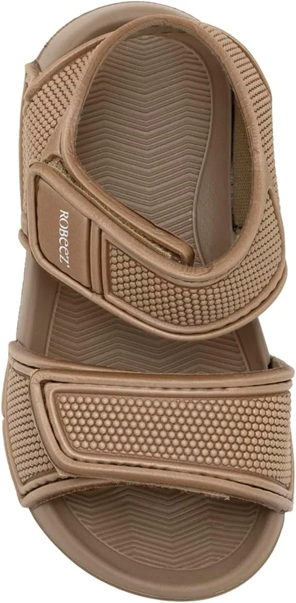 Robeez Baby Boys and Unisex First Kicks Slip Resistant Sandals for Infant and Toddler, 0-24 Months