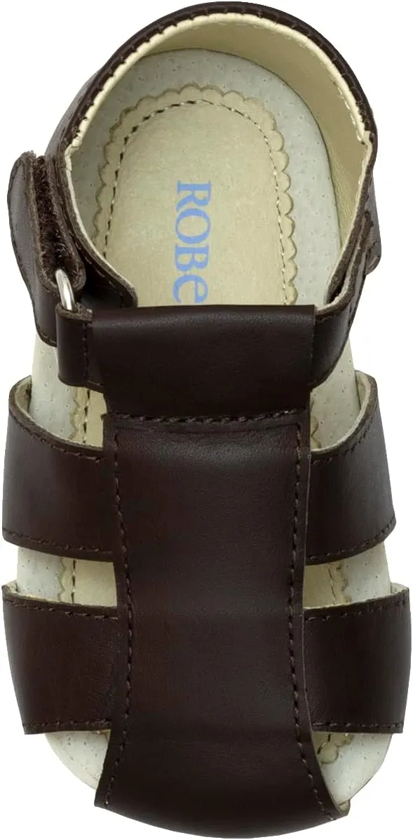 Robeez Baby Boys and Unisex First Kicks Slip Resistant Sandals for Infant and Toddler, 0-24 Months