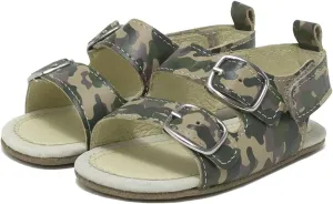 Robeez Baby Boys and Unisex First Kicks Slip Resistant Sandals for Infant and Toddler, 0-24 Months