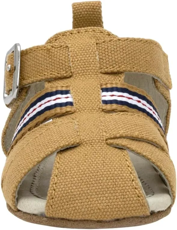 Robeez Baby Boys and Unisex First Kicks Slip Resistant Sandals for Infant and Toddler, 0-24 Months
