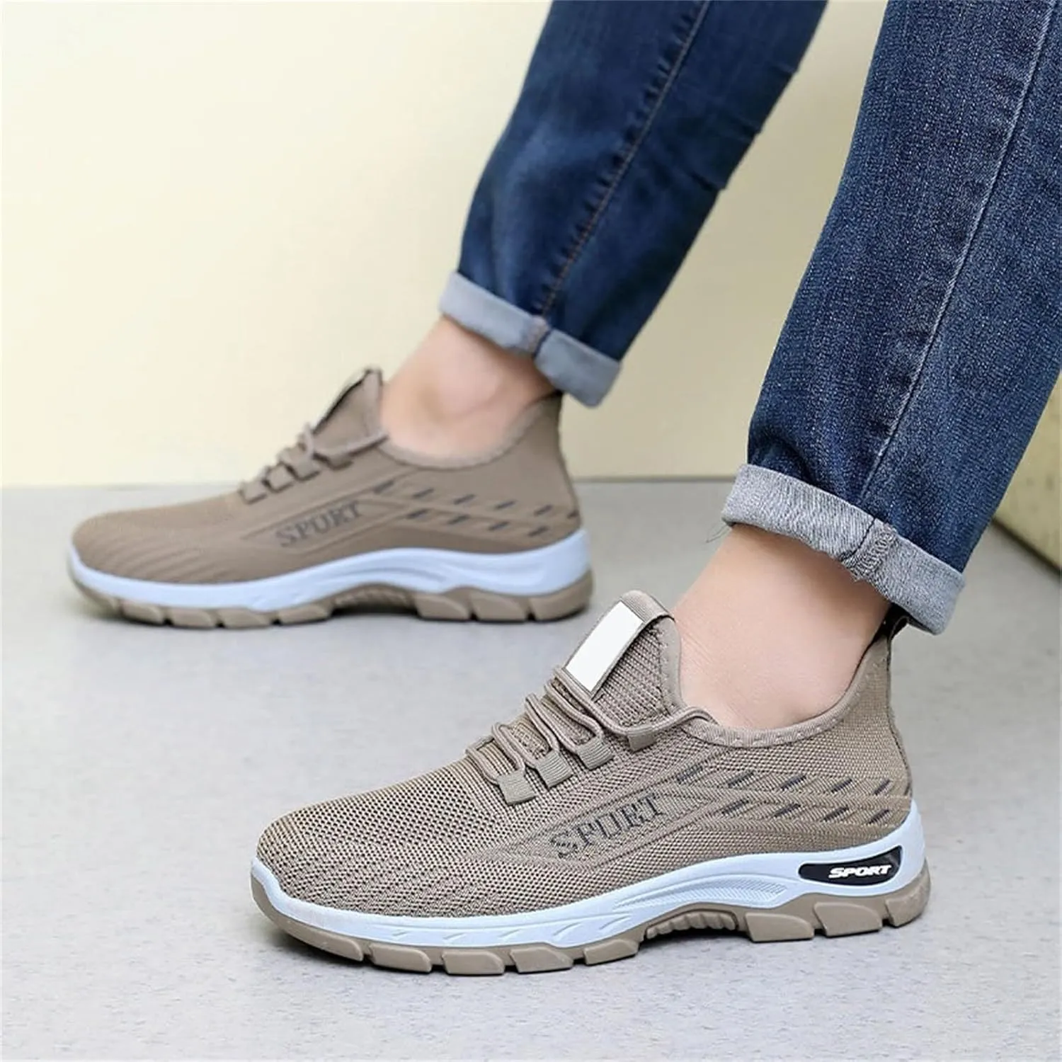 Running Shoes for Men Gym Tennis Athletic Mesh Sneakers Lightweight Sports Fashion Breathable Casual Shoes