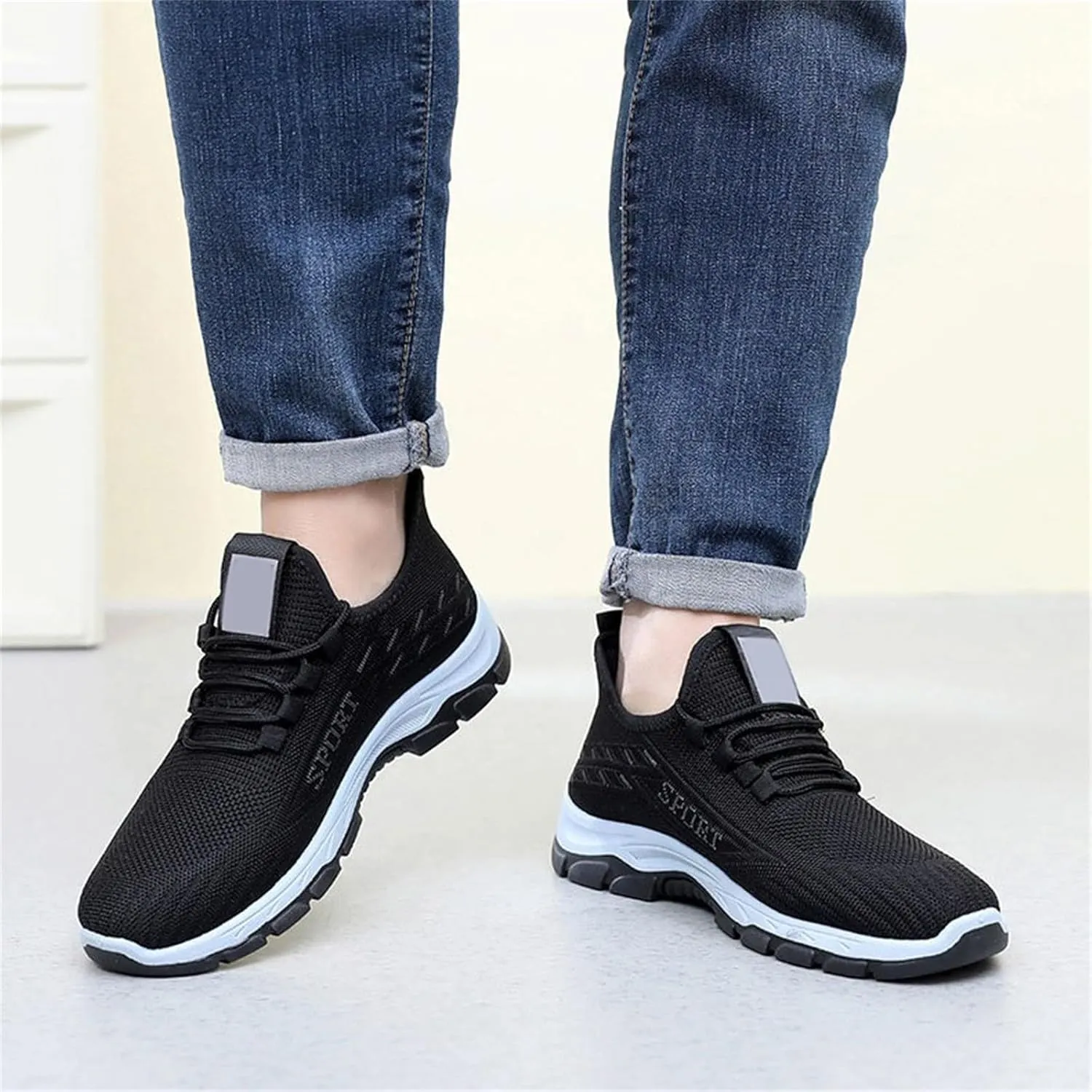 Running Shoes for Men Gym Tennis Athletic Mesh Sneakers Lightweight Sports Fashion Breathable Casual Shoes