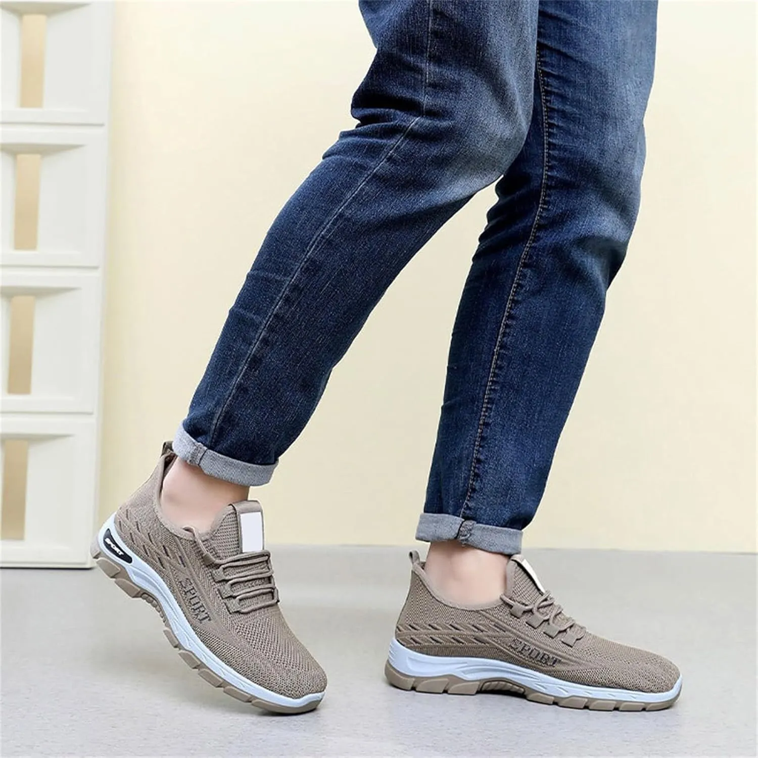 Running Shoes for Men Gym Tennis Athletic Mesh Sneakers Lightweight Sports Fashion Breathable Casual Shoes