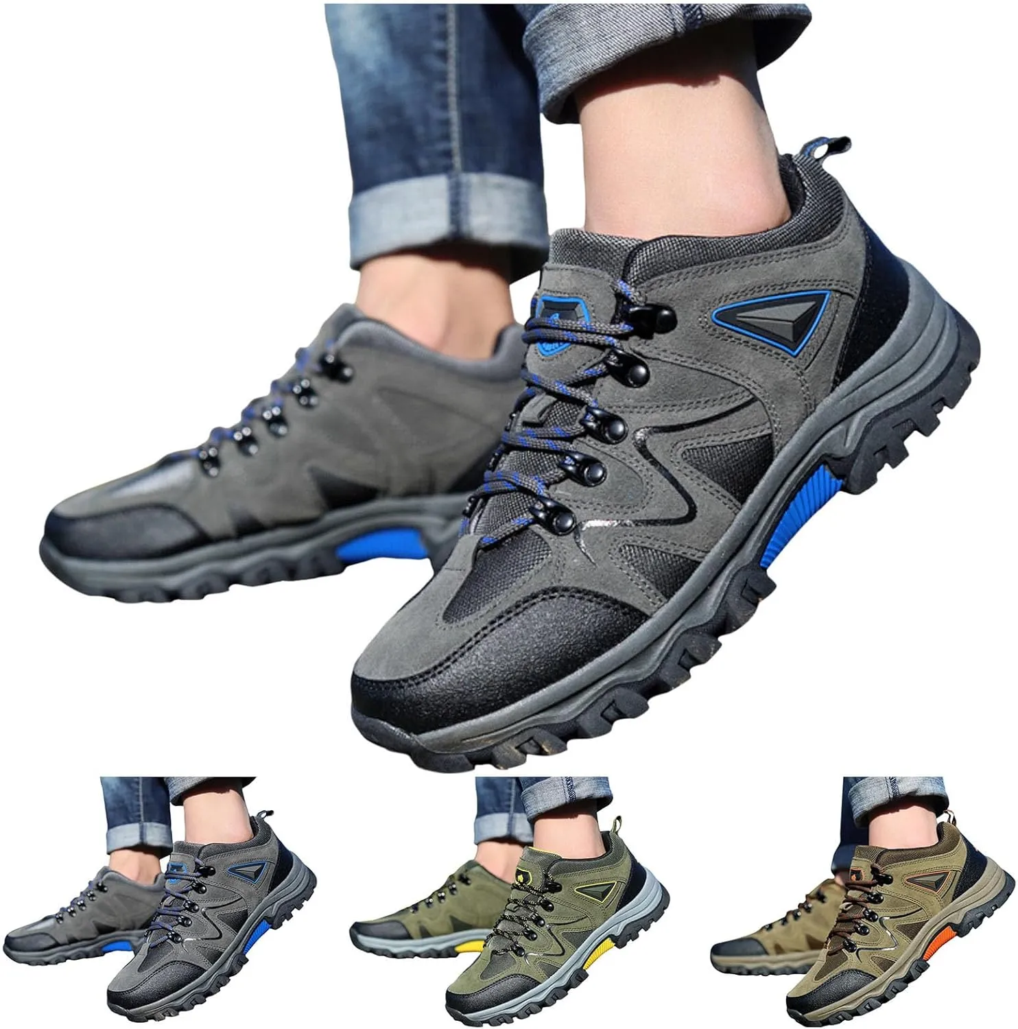 Running Shoes for Men Sports Low Top Mountaineering Summer and Autumn Workout Mens Sneaker