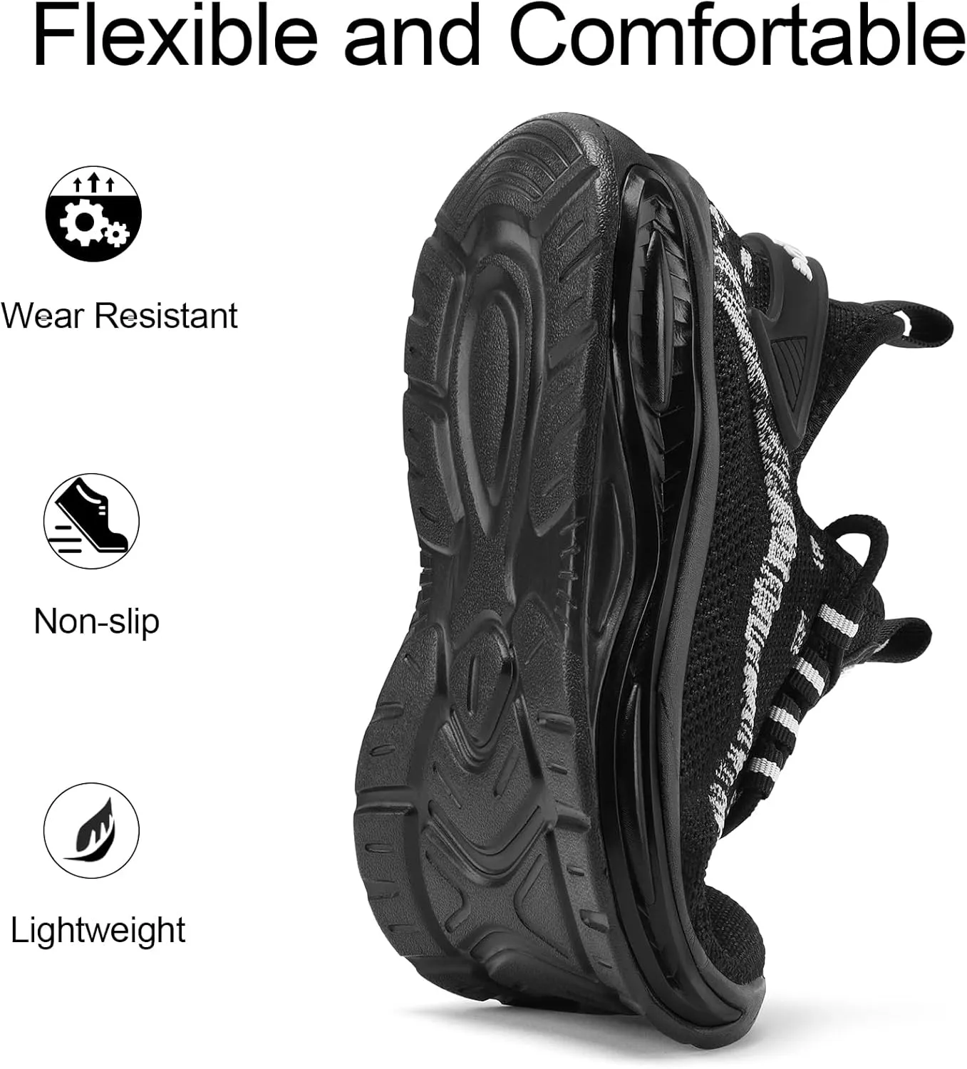 RUNSIDE Boys Girls Sneakers, Lace up Kids Tennis Shoes for Walking/Running Lightweight Breathable Gym Shoes Outdoor, Little Kid/Big Kid
