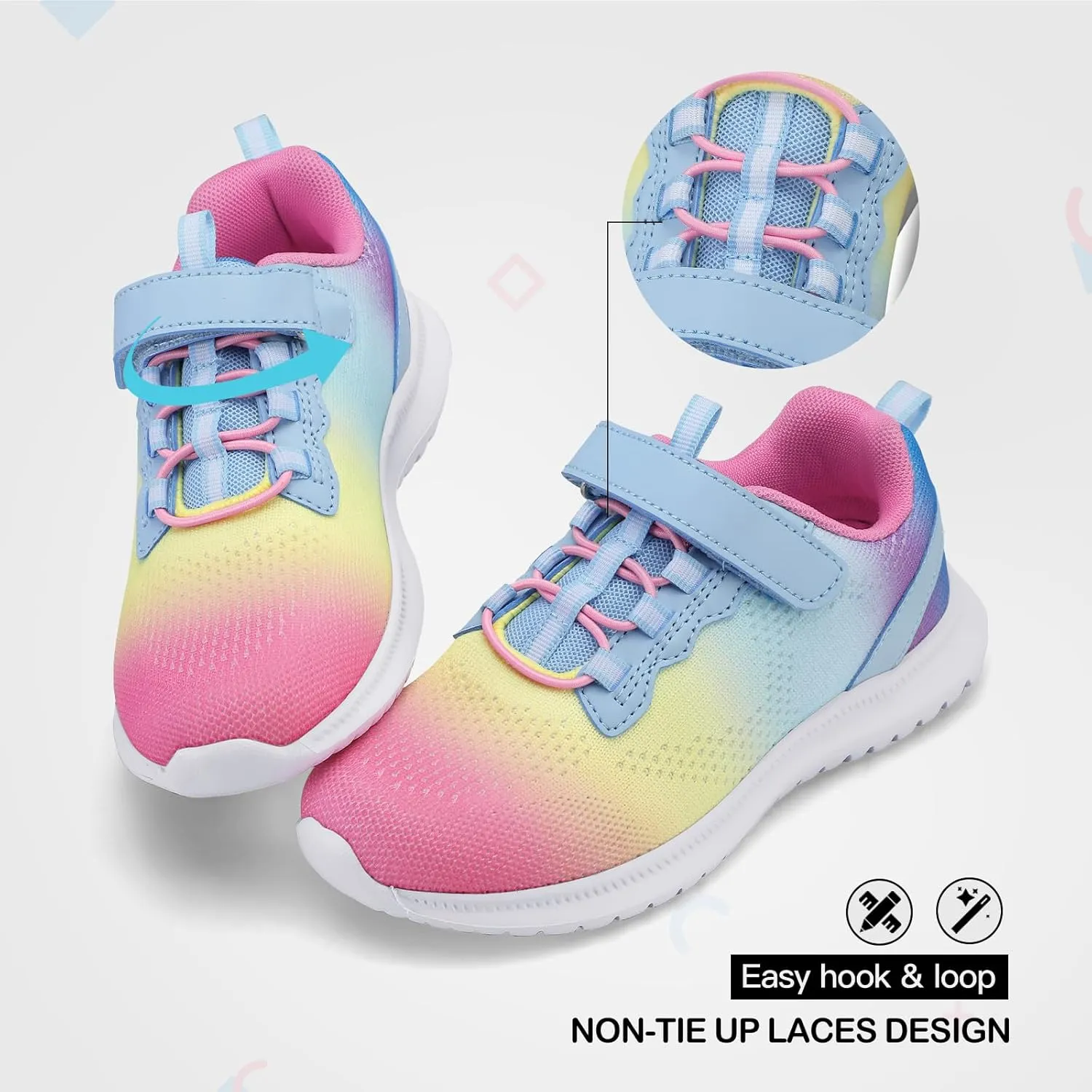 RUNSIDE Kids Shoes, Boys Girls Sneakers Lightweight Athletic Walking/Running Tennis Shoes(Toddler/Little Kid/Big Kid)