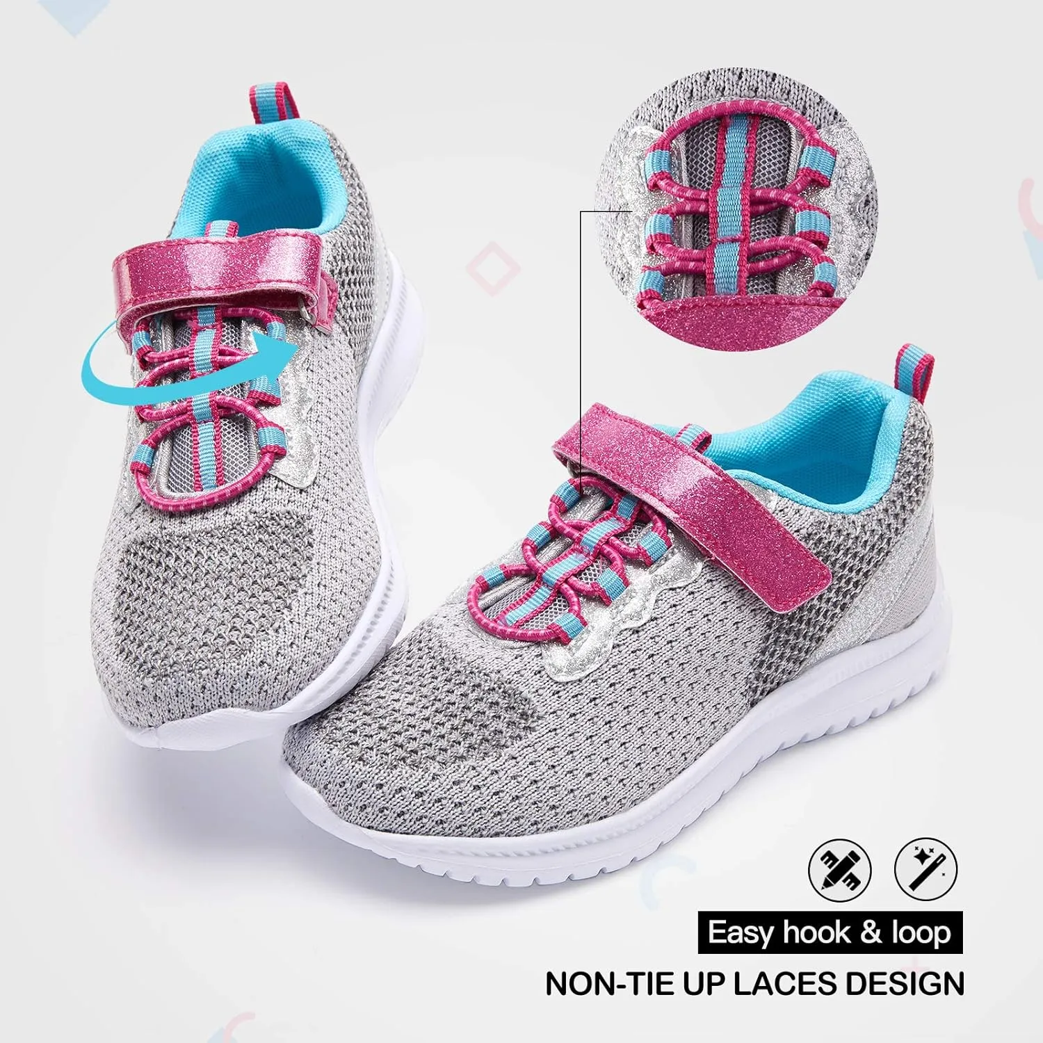 RUNSIDE Kids Shoes, Boys Girls Sneakers Lightweight Athletic Walking/Running Tennis Shoes(Toddler/Little Kid/Big Kid)