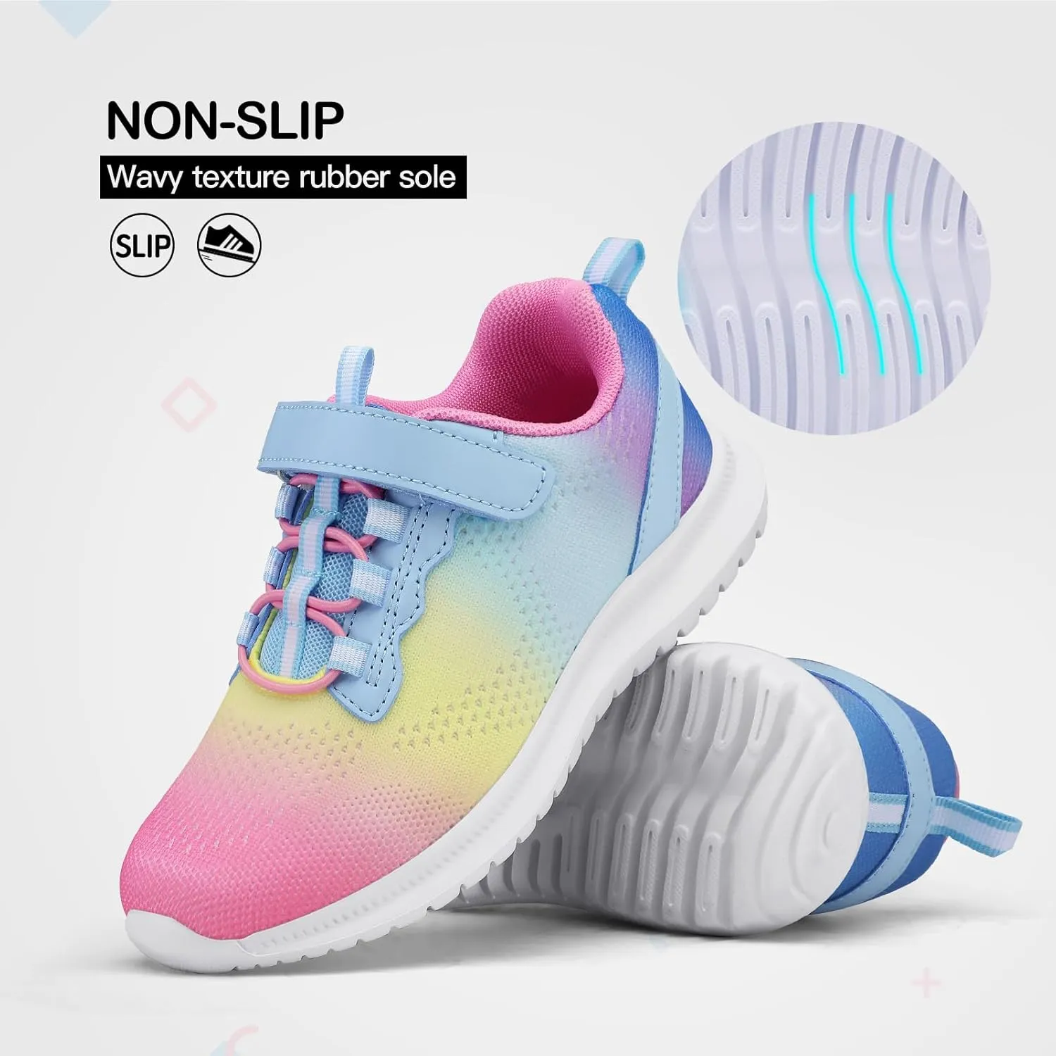 RUNSIDE Kids Shoes, Boys Girls Sneakers Lightweight Athletic Walking/Running Tennis Shoes(Toddler/Little Kid/Big Kid)