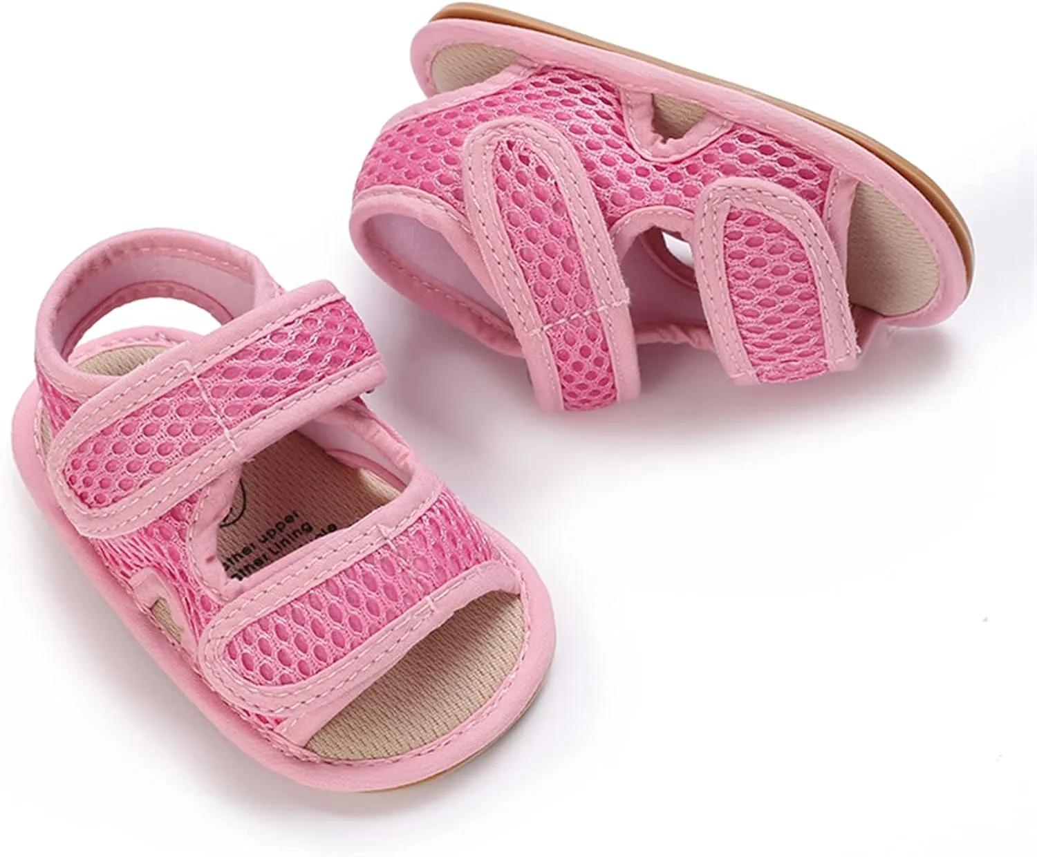 RVROVIC Baby Boys Girls Sandals Premium Infant Summer Outdoor Shoes PU Lightweight Soft Anti-Slip Sole Toddler Prewalker