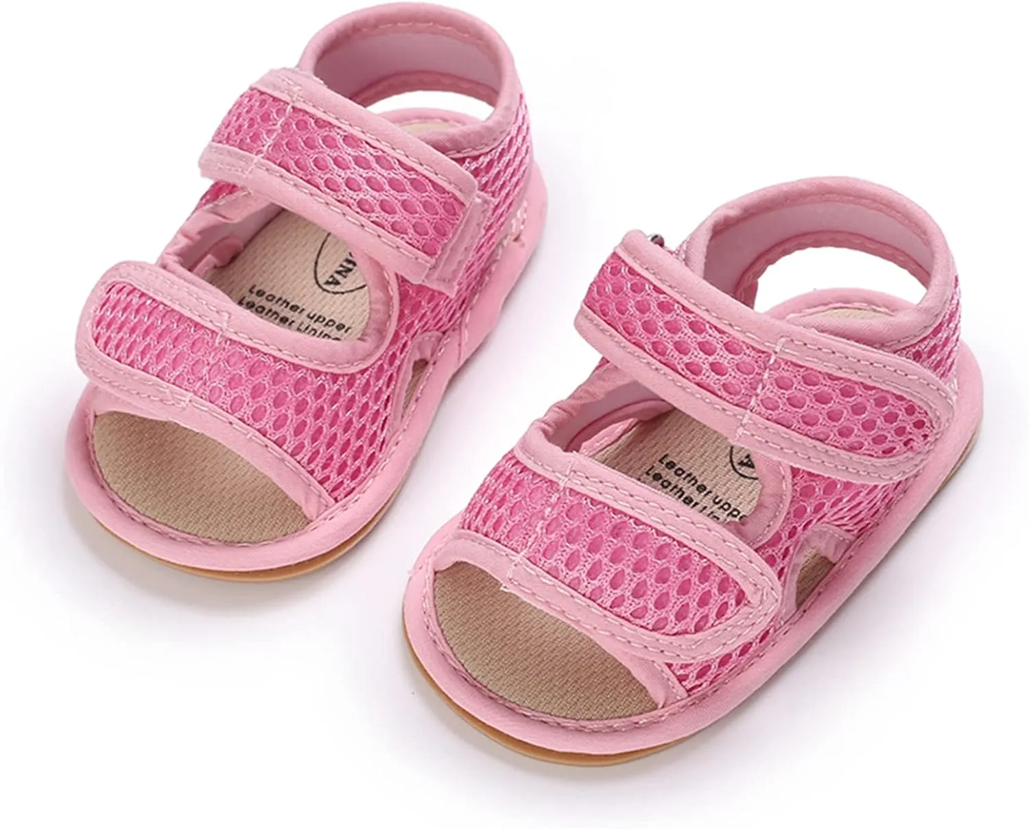 RVROVIC Baby Boys Girls Sandals Premium Infant Summer Outdoor Shoes PU Lightweight Soft Anti-Slip Sole Toddler Prewalker