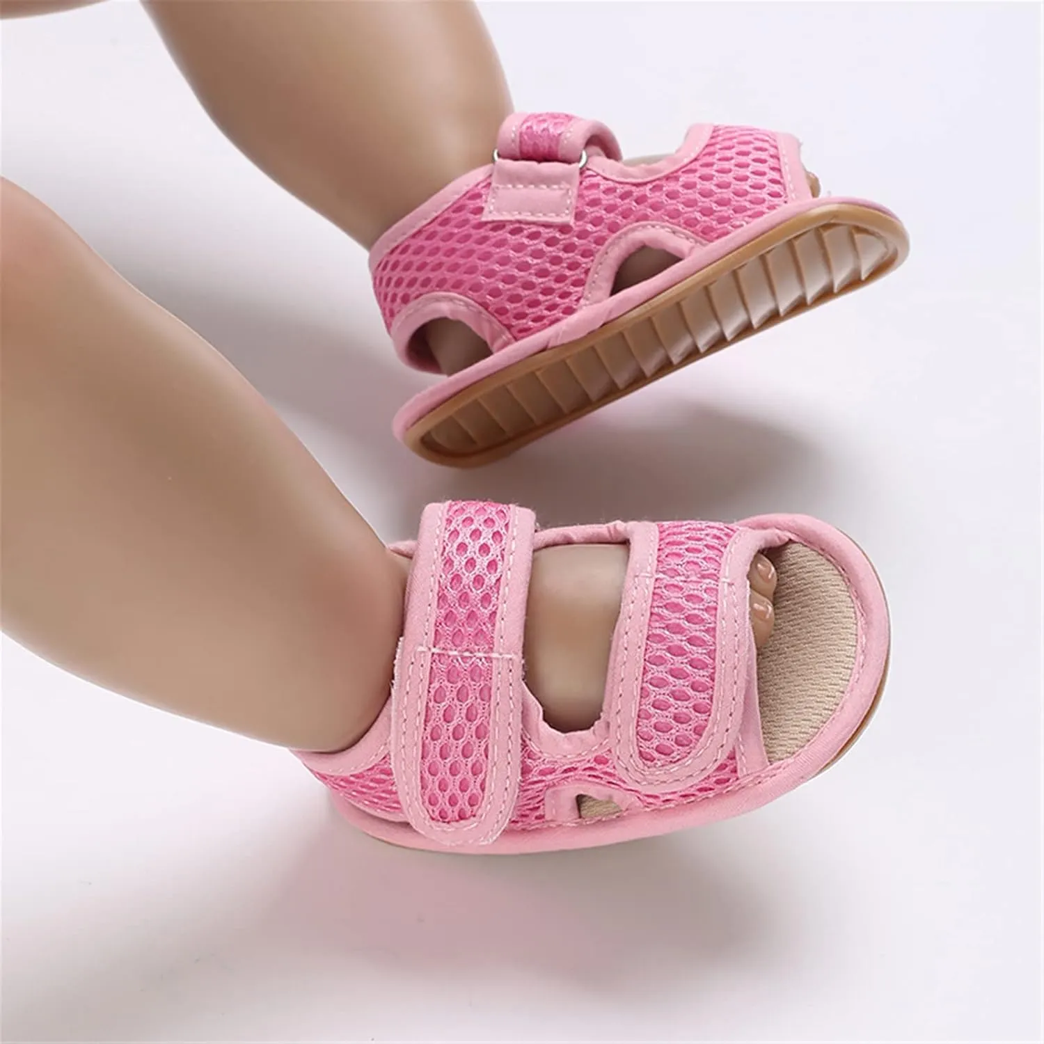 RVROVIC Baby Boys Girls Sandals Premium Infant Summer Outdoor Shoes PU Lightweight Soft Anti-Slip Sole Toddler Prewalker