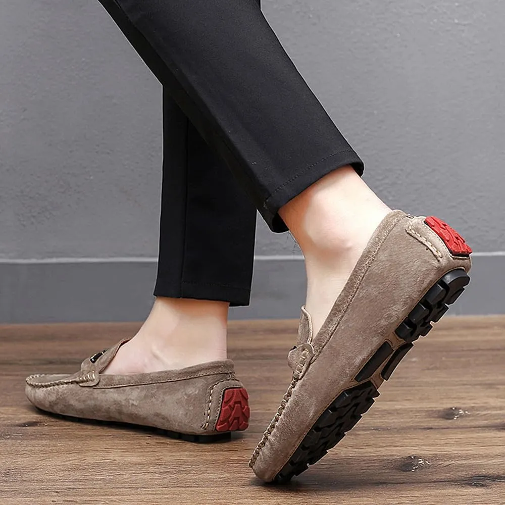 Santimon Men's Driving Shoes Loafers Slip On Genuine Leather Moccasins Boat Shoes, Casual Shoes for Men, Boat Shoes for Men, Walking Shoes for Men