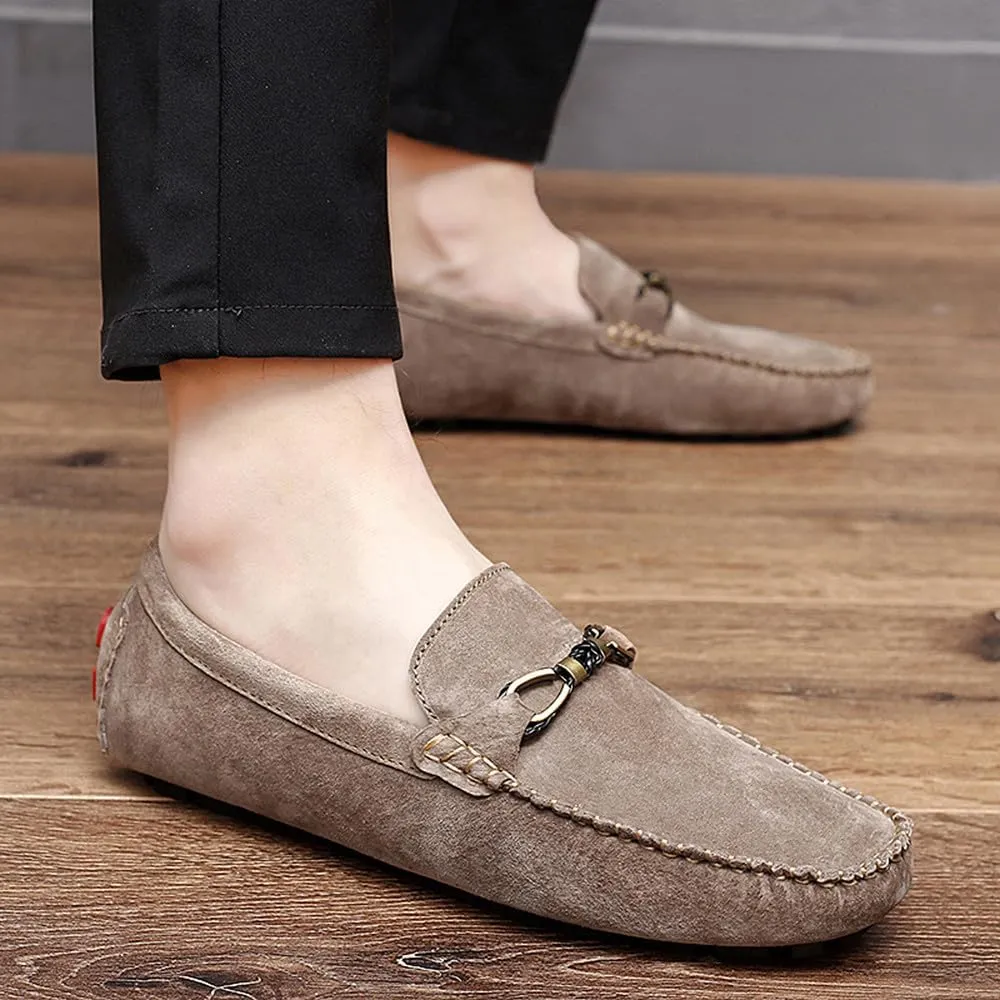 Santimon Men's Driving Shoes Loafers Slip On Genuine Leather Moccasins Boat Shoes, Casual Shoes for Men, Boat Shoes for Men, Walking Shoes for Men