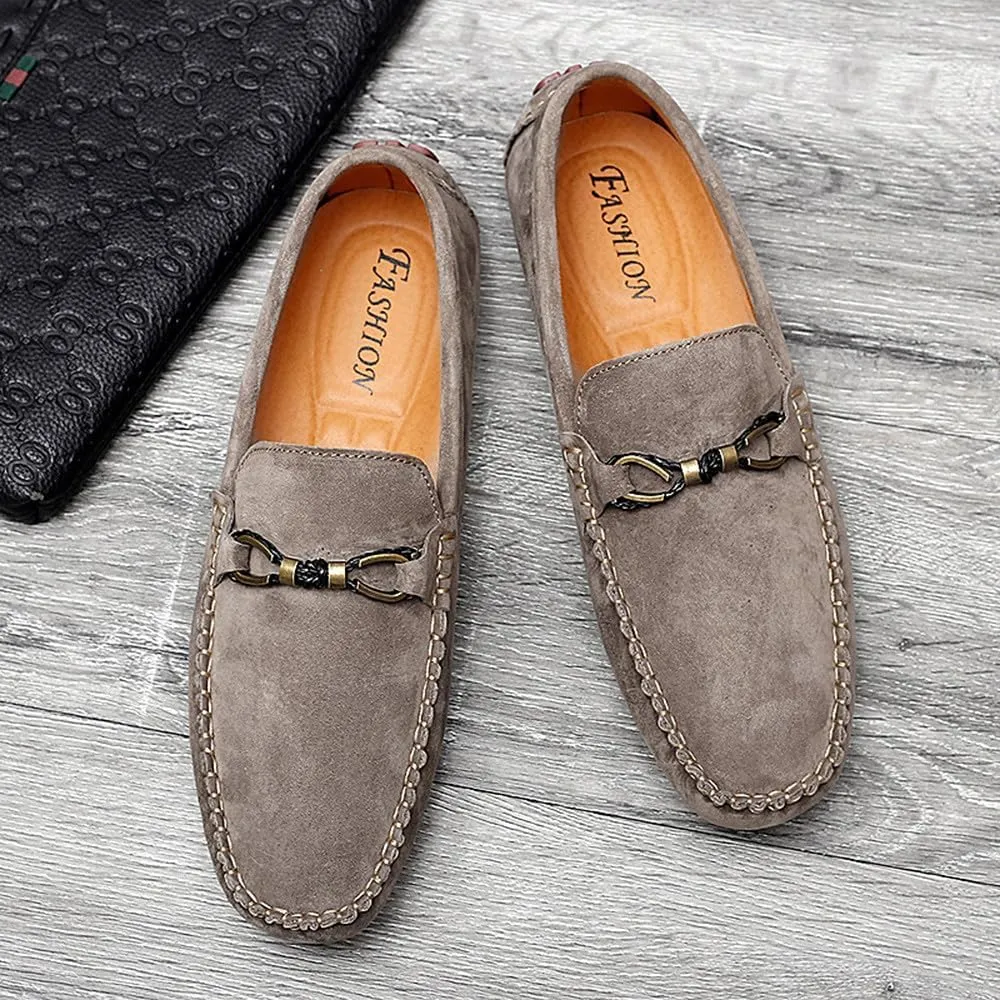 Santimon Men's Driving Shoes Loafers Slip On Genuine Leather Moccasins Boat Shoes, Casual Shoes for Men, Boat Shoes for Men, Walking Shoes for Men