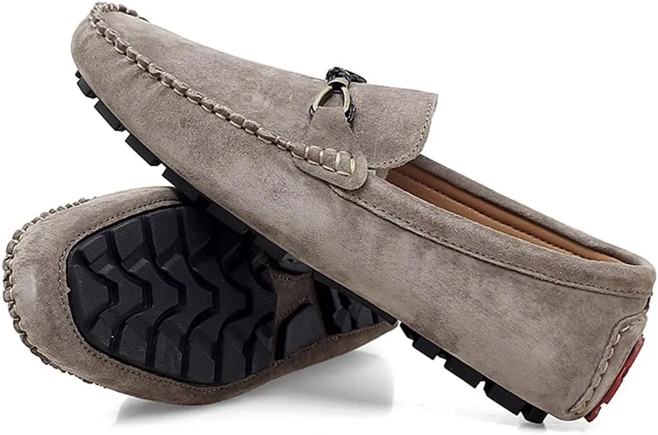 Santimon Men's Driving Shoes Loafers Slip On Genuine Leather Moccasins Boat Shoes, Casual Shoes for Men, Boat Shoes for Men, Walking Shoes for Men