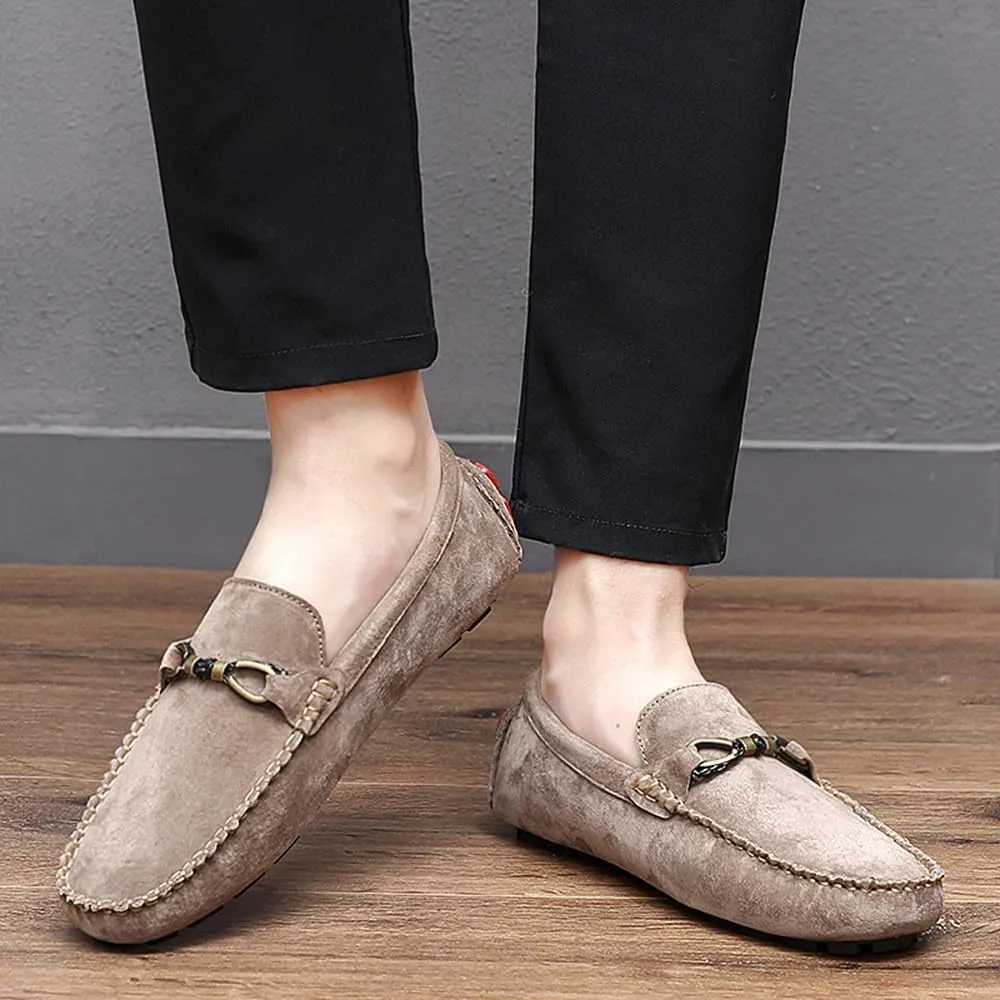Santimon Men's Driving Shoes Loafers Slip On Genuine Leather Moccasins Boat Shoes, Casual Shoes for Men, Boat Shoes for Men, Walking Shoes for Men