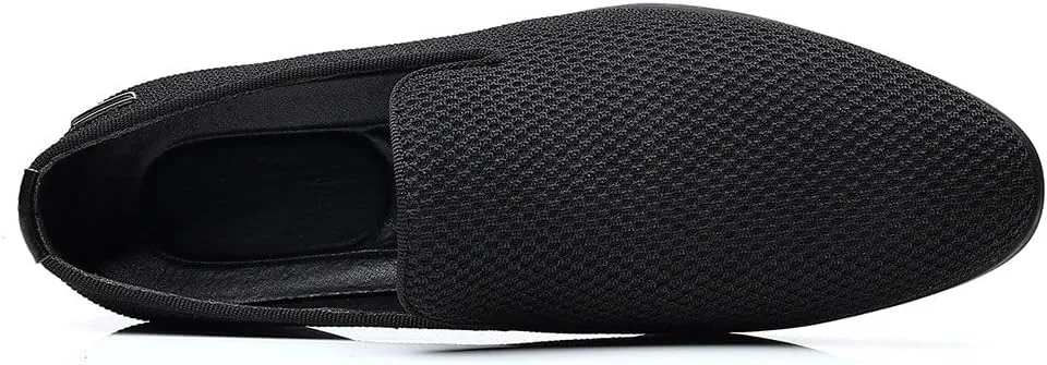 Santimon Men's Mesh Slip On Loafers Casual Walking Sneakers Business Lightweight Dress Breathable Outdoor Comfortable Shoes