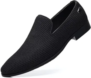 Santimon Men's Mesh Slip On Loafers Casual Walking Sneakers Business Lightweight Dress Breathable Outdoor Comfortable Shoes
