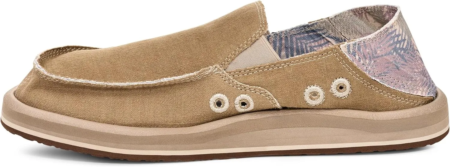Sanuk Mens Donny Resort Loafers | Mens Shoes | Slip On Shoes for Men | Men's Slip-on Loafers | Memory Foam Footbed