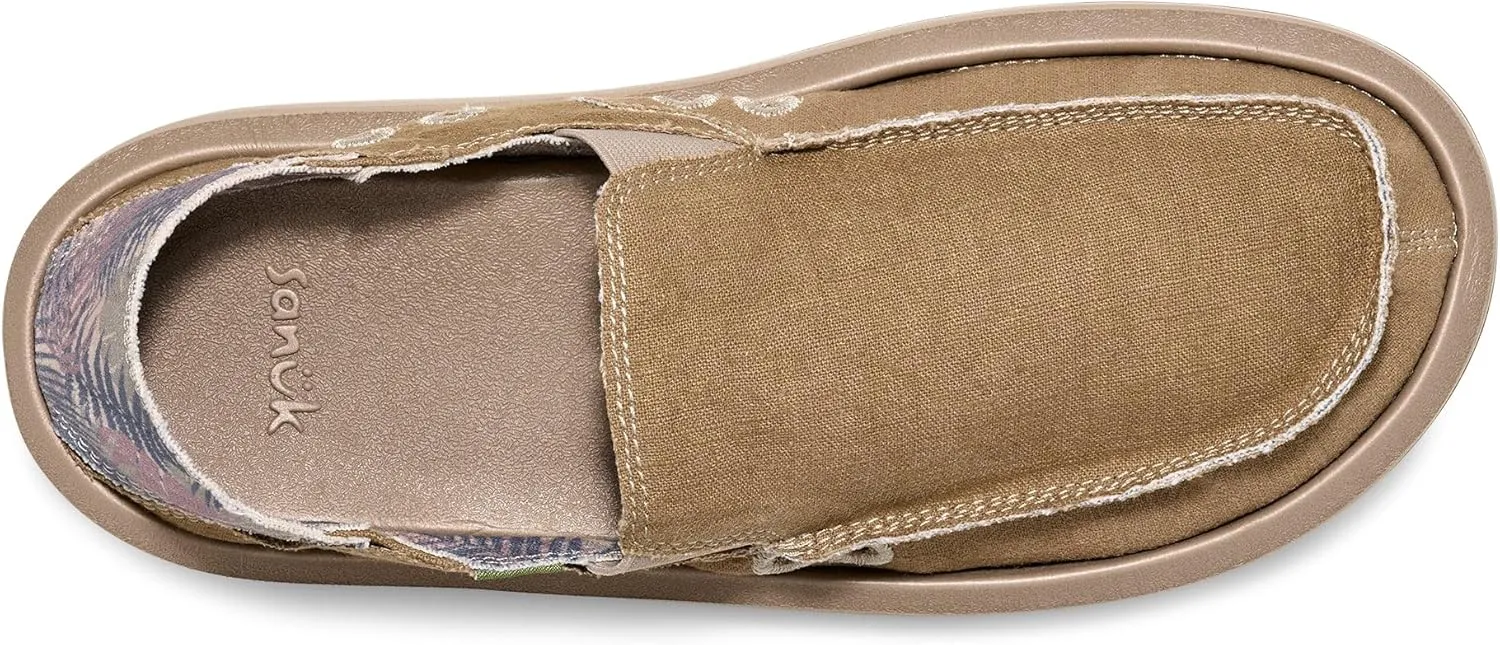 Sanuk Mens Donny Resort Loafers | Mens Shoes | Slip On Shoes for Men | Men's Slip-on Loafers | Memory Foam Footbed