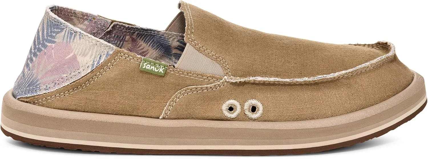 Sanuk Mens Donny Resort Loafers | Mens Shoes | Slip On Shoes for Men | Men's Slip-on Loafers | Memory Foam Footbed