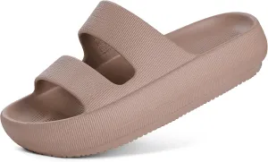 shevalues Orthopedic Slide Sandals for Women with Arch Support Pillow Soft Recovery Slip on Sandals Lightweight Summer Cloud Slippers for Plantar Fasciitis