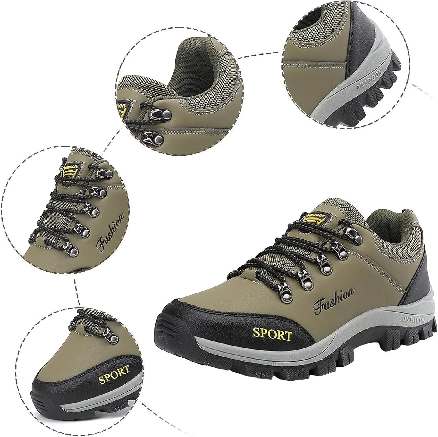 Shoes for Men Sports Low Top Mountaineering Traveling Driving Slip On Loafers