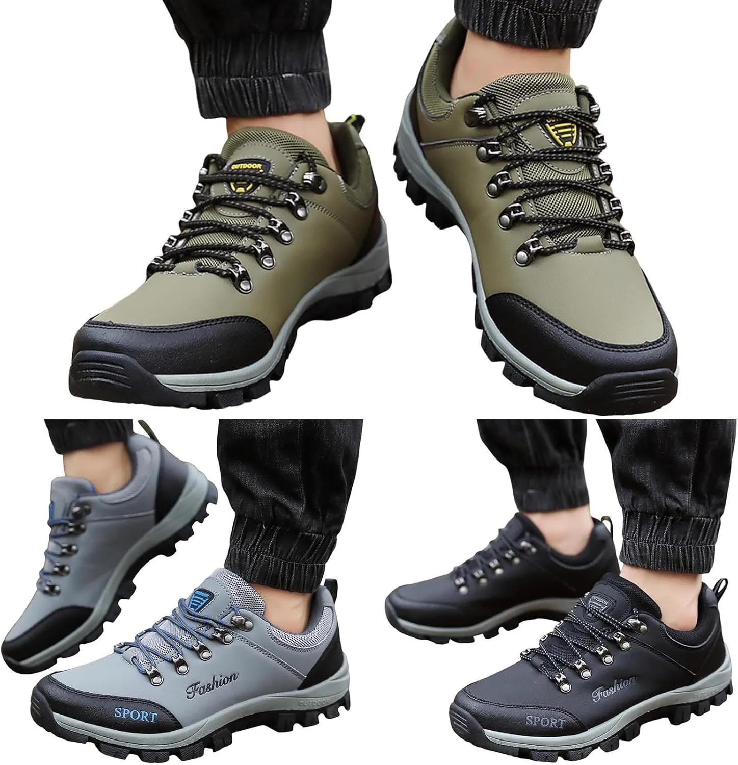 Shoes for Men Sports Low Top Mountaineering Traveling Driving Slip On Loafers