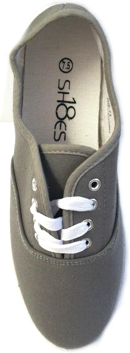 Shoes8teen Womens Canvas Decks Sneakers 18 Colors Available