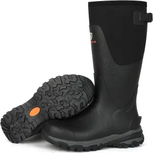 Showave Men's Arctic Pro Rubber Hunting Boots with Steel Shank Insulated Rain Boot Waterproof Neoprene Mud Boot Outdoor Snow Working Boots Cold Weather