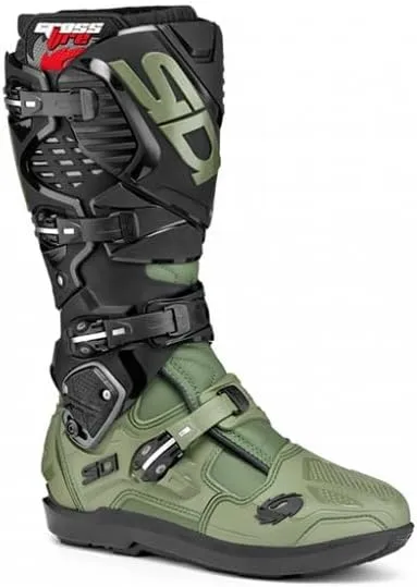 SiDI | Offroad Motorcycle Boots, Professional Motocross Boots for Men CROSSFIRE 3 SRS, Adjustable and Replaceable Buckles, Flex System, Hyper Extension Block