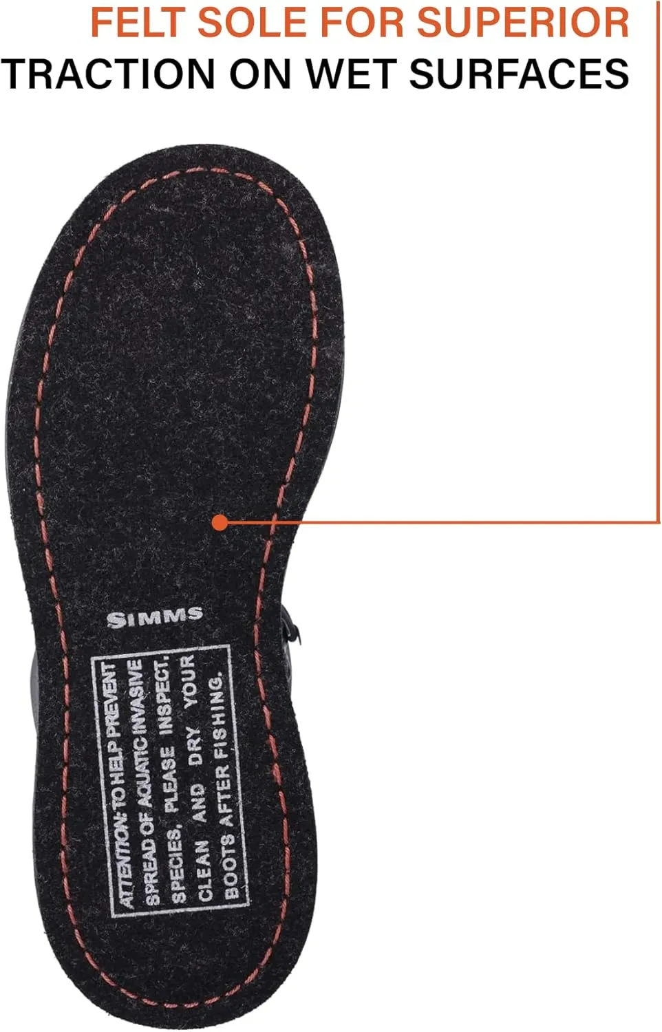 Simms Freestone Felt Sole Wading Boots, Felt Bottom Fishing Boots