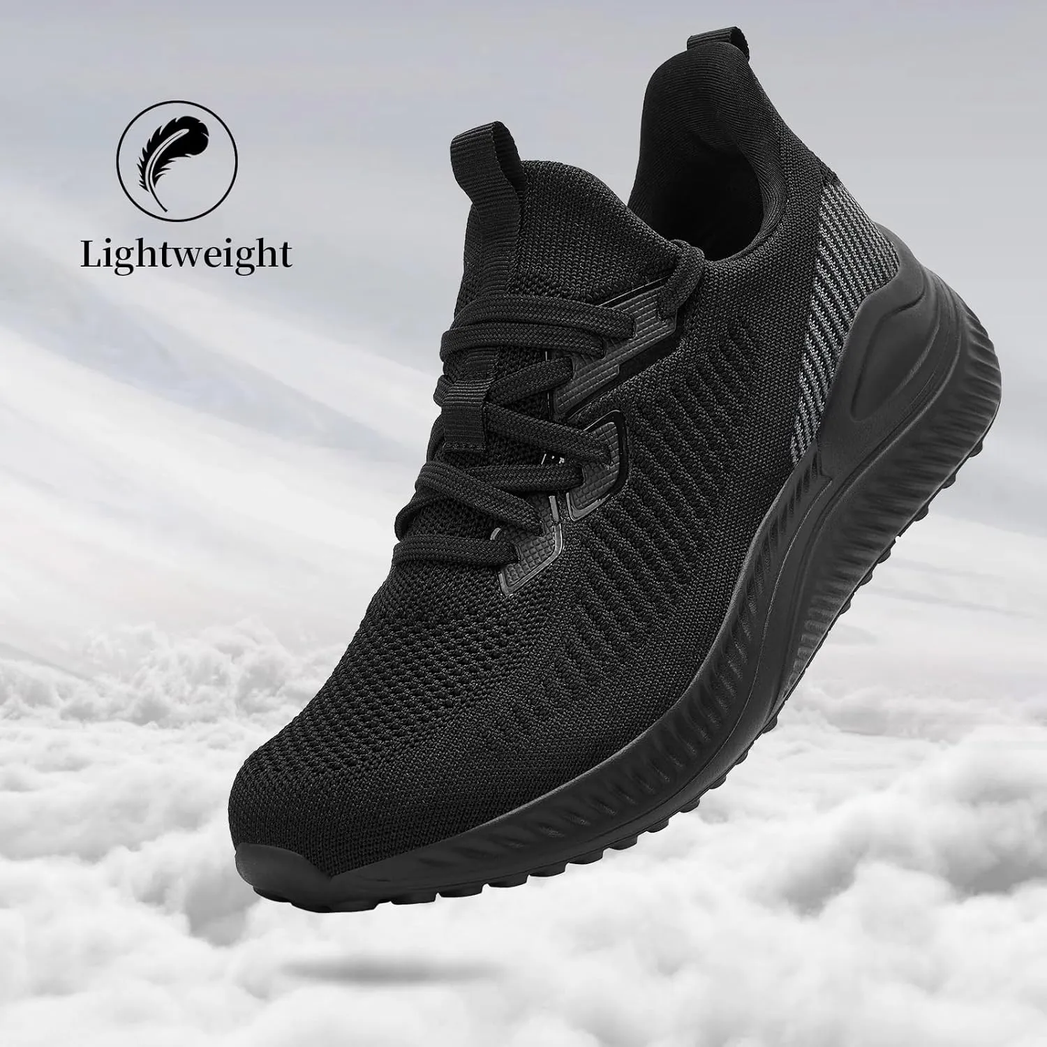 Slow Man Mens Walking Sneakers Wide Width Slip on Tennis Shoes,Lightweight Breathable Running Shoes,Ideal for Athletic Workout Gym Jogging and Casual Wear