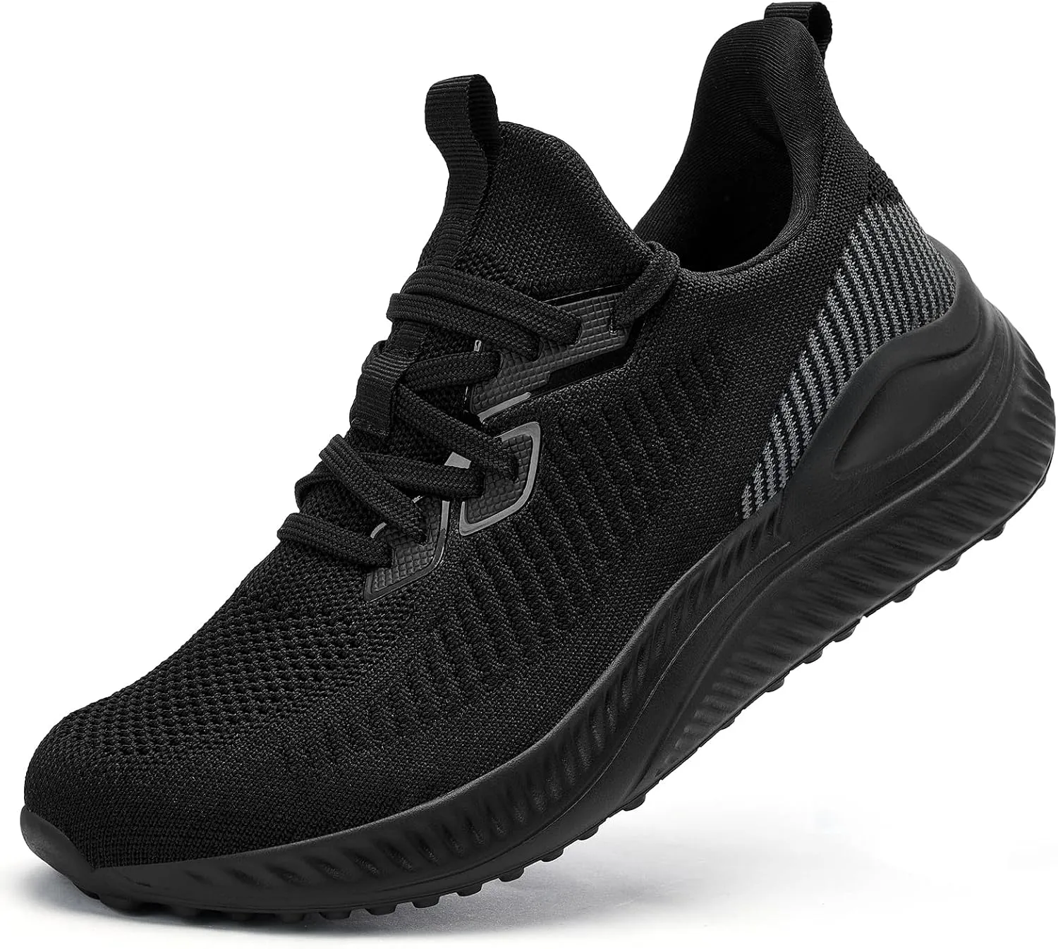Slow Man Mens Walking Sneakers Wide Width Slip on Tennis Shoes,Lightweight Breathable Running Shoes,Ideal for Athletic Workout Gym Jogging and Casual Wear