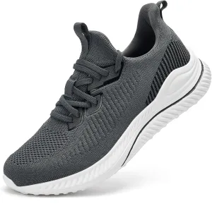 Slow Man Mens Walking Sneakers Wide Width Slip on Tennis Shoes,Lightweight Breathable Running Shoes,Ideal for Athletic Workout Gym Jogging and Casual Wear