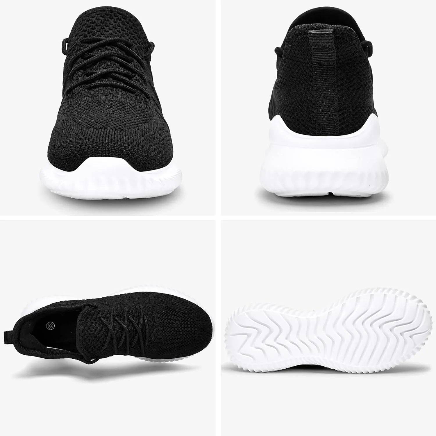 Slow Man Womens Walking Tennis Shoes Fashion Slip on Comfortable Lightweight Memory Foam Athletic Casual Sneakers for Running Gym Workout Nurse